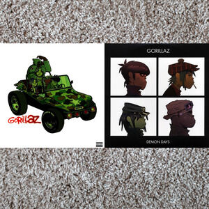 Gorillaz Vinyl Lot of 2 Self-Titled & Demon Days 2LP Albums Record Set New